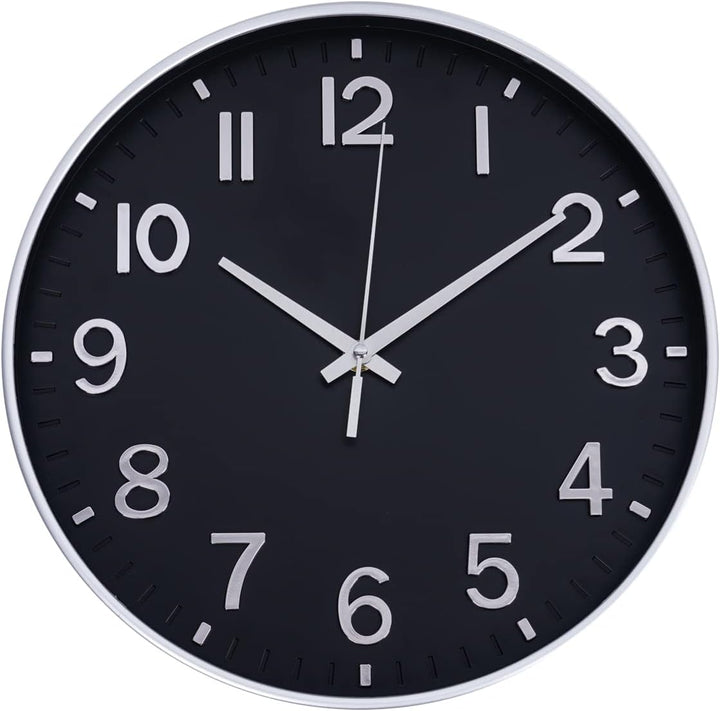 HZDHCLH Funkuhr 30 cm Grosses Ziffernblatt Wanduhr Geräuschlos,Geeignet für Schule, Zuhause, Wanddek