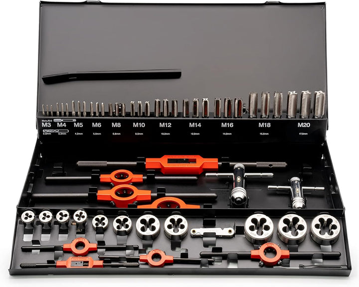 BAER Gewindeschneider Set HSS: Handgewindebohrer - Schneideisen - Betätigungswerkzeuge: M 3 - M 20 -
