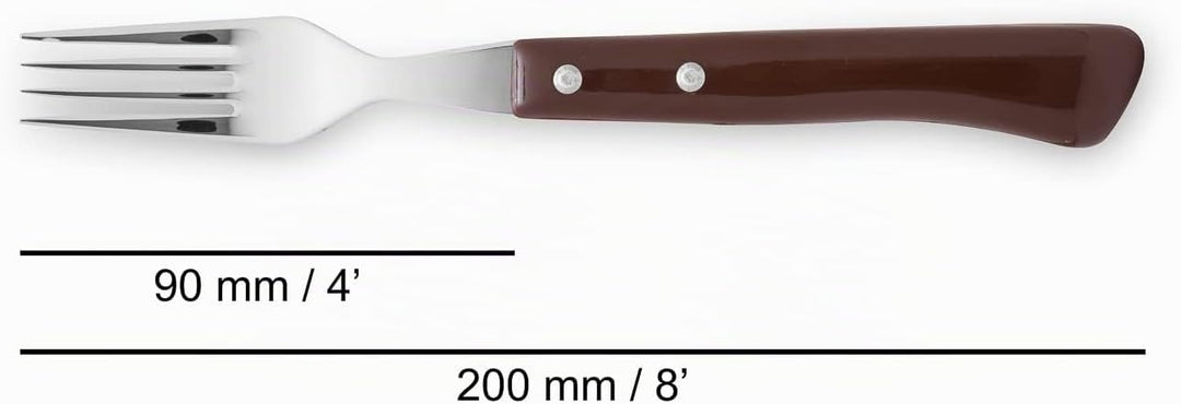 Arcos 377700 Table Messer - Steakmesser Set 12 Stück (6 Messer + 6 Gabel) - Edelstahl - HandGriff Pa