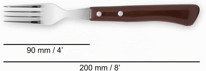 Arcos 377700 Table Messer - Steakmesser Set 12 Stück (6 Messer + 6 Gabel) - Edelstahl - HandGriff Pa
