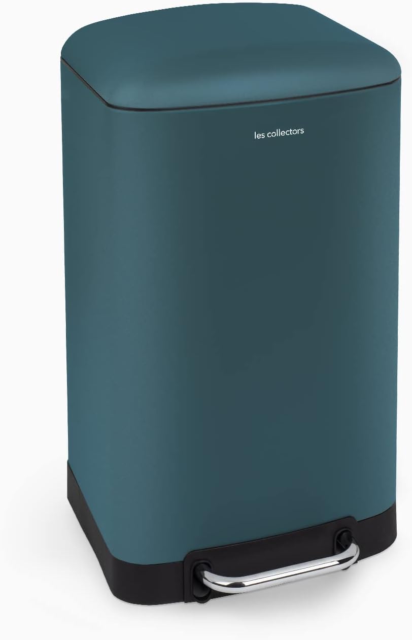Les Collectors n°716 Edelstahl-Mülleimer, 30 L Fassungsvermögen, Kompakt, Praktisch, Herausnehmbarer