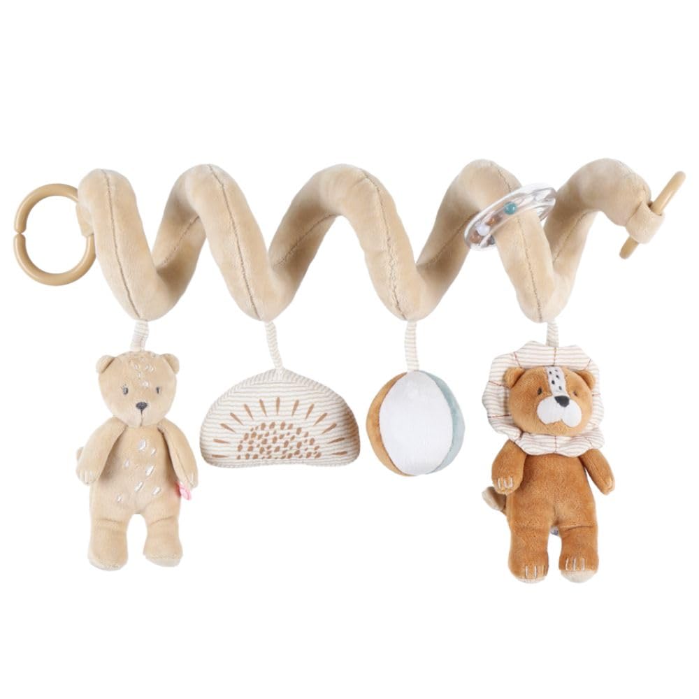 Noukie's - Baby-Aktivitätsspirale Babou & Kendi - Lernspiel aus Veloudoux - Für Kinderbett, Laufgitt