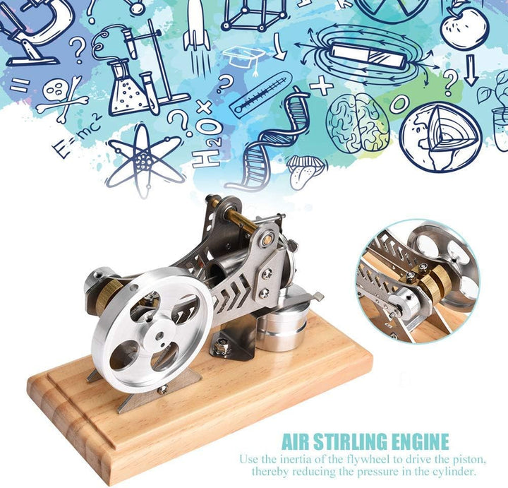 Stirlingmotor Bausatz Metall, stirlingmotor heissluftmotor Mechanische Technik Spielzeug Modellbausa