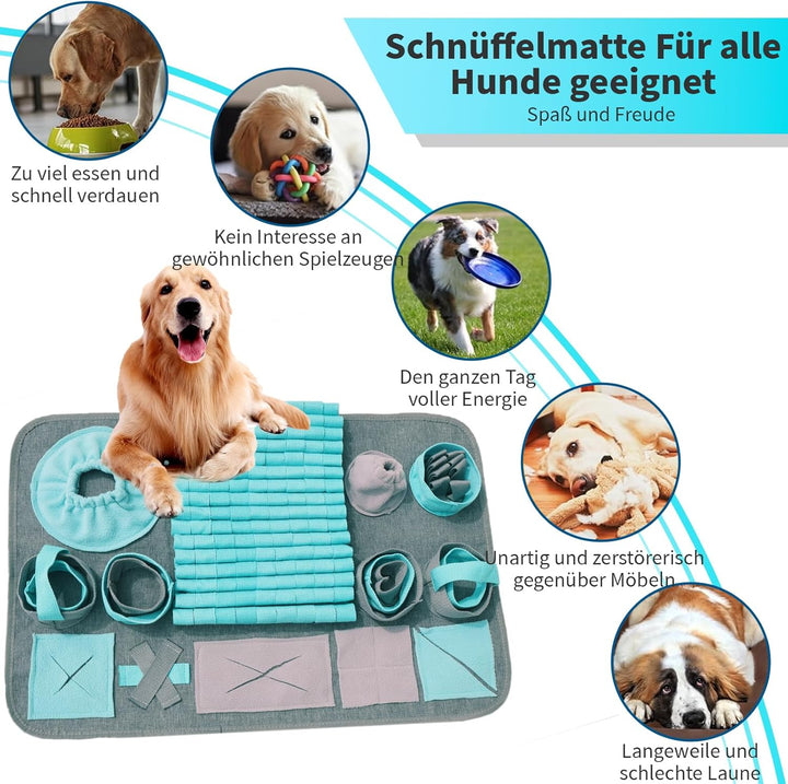 Futtermatte Trainingsmatte Hund SchnüFfelteppich Waschbar Trainingsmatte SchnüFfelteppich FüR Hunde