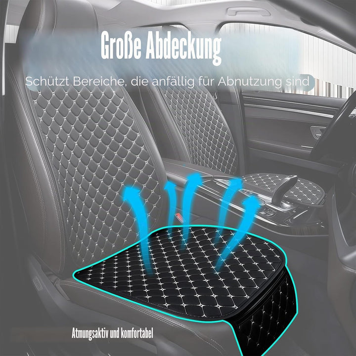 Sitzauflage Auto, 2 Stück Sitzkissen Auto Vordersitze, Stilvolle Car Seat Cover Vordersitze, wasserd