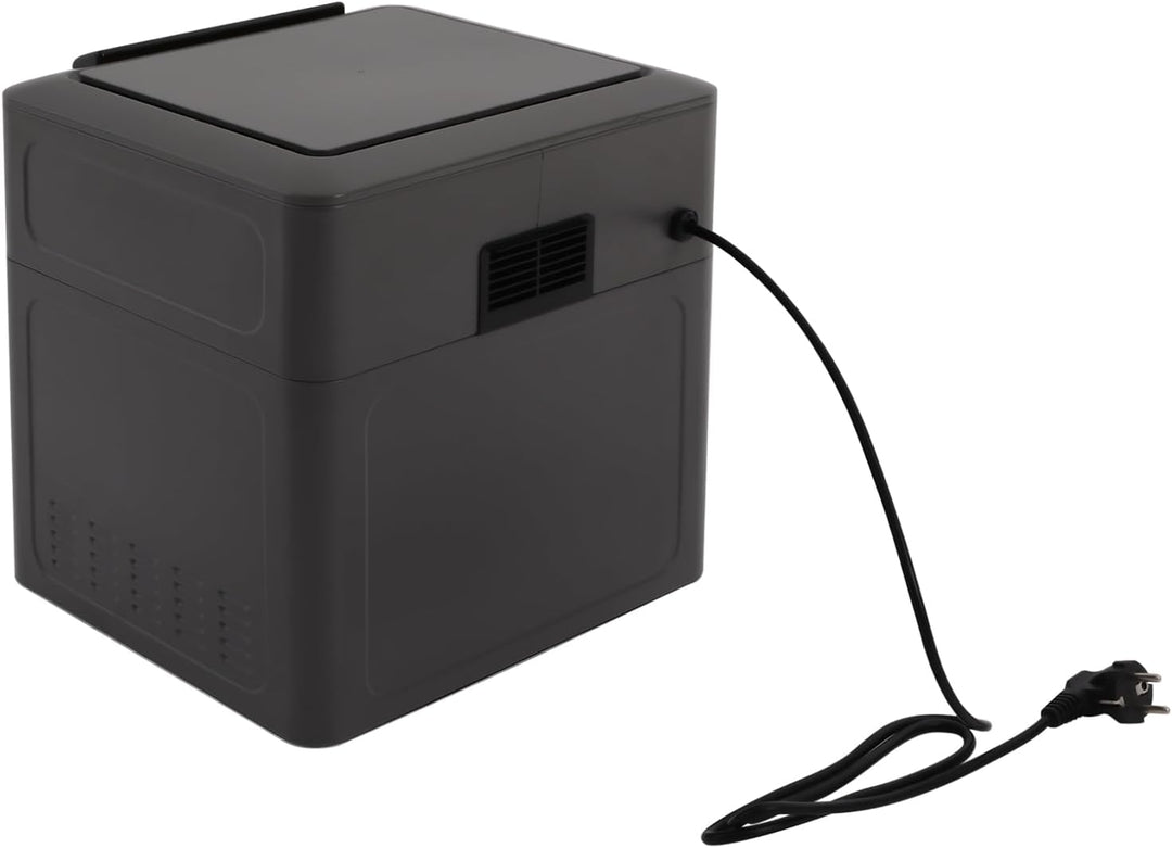 Grau Heissluftofen, 12l Mini-Ofen Heissluftfritteuse Mini-Backofen Air Fryer ohne Öl für Haushalten,