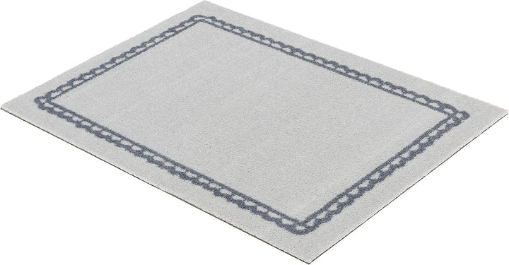Astra rutschfeste Sauberlaufmatte innen - Spitzenbordüre 50 x 70 cm - Wohnraum Fussmatte Design - Ex