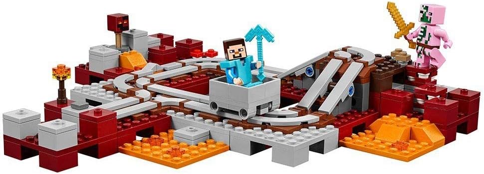 LEGO Minecraft 21130 - Nether-Eisenbahn Single, Single