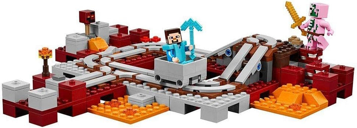 LEGO Minecraft 21130 - Nether-Eisenbahn Single, Single