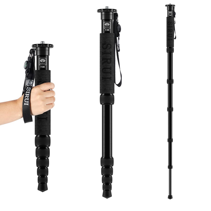 SIRUI P-306 Camera Kamera Reise Einbeinstativ Monopod, Aluminium 0.56kg Einbeinstativ, 6 Sektionen,