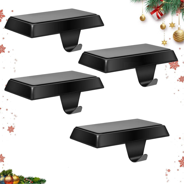 Guojanfon Weihnachtsstrumpfhalter, Kaminstrümpfe, Kleiderbügel, Metall, zum Aufhängen, Strumpfhalter