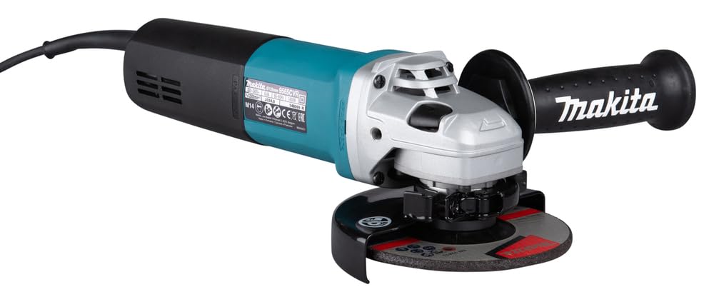 Makita Winkelschleifer 125 mm, 9565CVR mit Konstantelektronik und einstellbarer Drehzahl, mit Konsta
