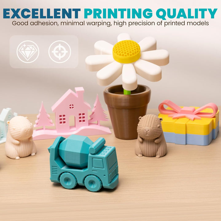 10 Rollen PETG-Eco Filament 1.75mm, TINMORRY PETG-Eco 3D-Druck Filament für FDM 3D-Drucker, 10 KG, S