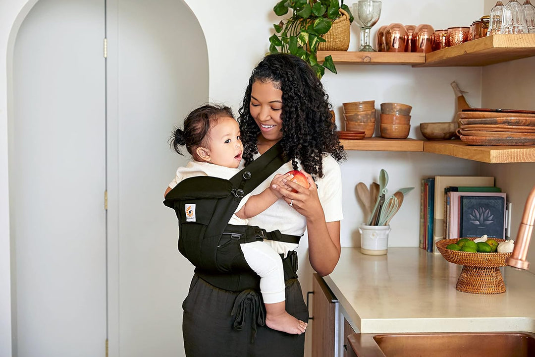 Ergobaby Omni Dream Babytrage für Neugeborene ab Geburt bis 20,4kg, 4 Positionen SoftTouch Cotton Er