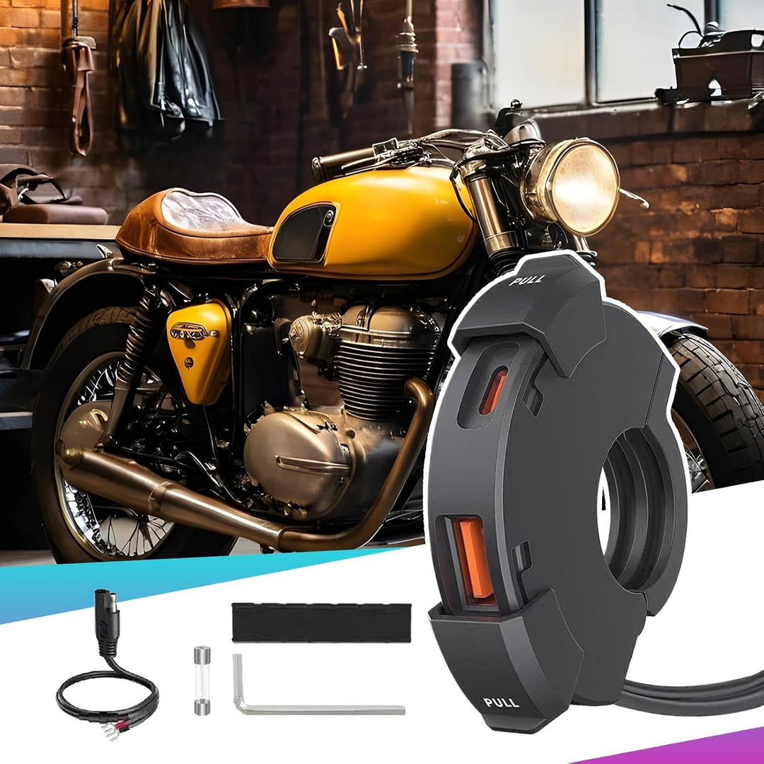 Motorrad USB-Anschluss,Tablet-Ladestecker | Spritzwassergeschützter PD30W USB-Adapteranschluss Für L