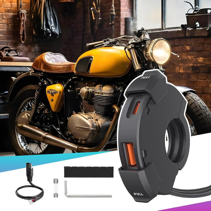 Motorrad USB-Anschluss,Tablet-Ladestecker | Spritzwassergeschützter PD30W USB-Adapteranschluss Für L