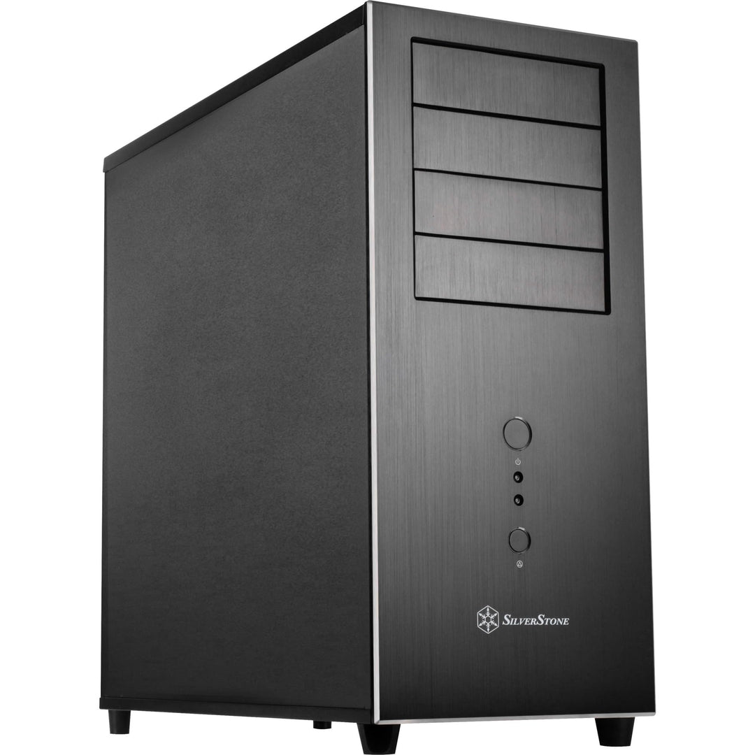 SilverStone SST-TJ04B-E - Temjin Midi Tower Gehäuse, SSI-CEB, ATX, schwarz