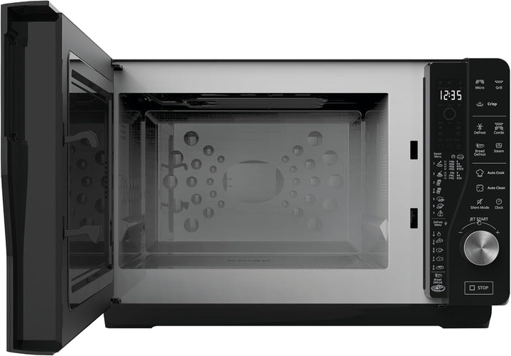 Whirlpool MWF 427 SL Mikrowelle Extra Space + Grill, 25 Liter, silber, mit Steamer, hoher und flache