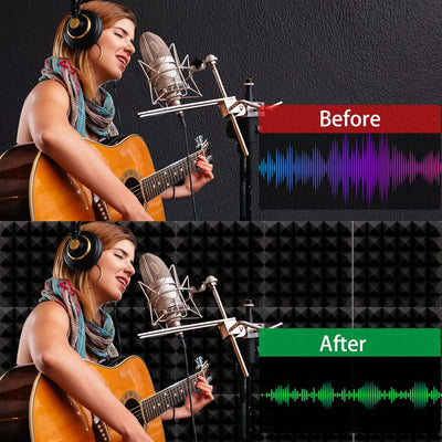 SK Studio 12 Stück Akustikschaumstoff Noppenschaumstoff Akustik Schaumstoff Schall Dämmung Dämmung f