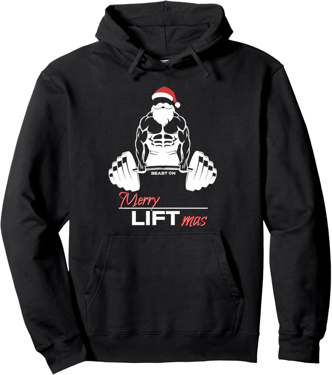 Merry Liftmas Lustige Fitness Weihnachten Gym Sprüche Pullover Hoodie