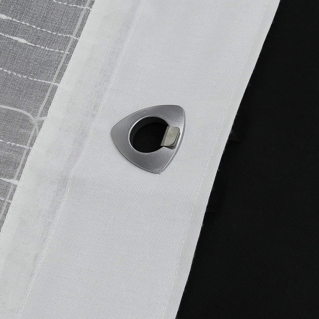 Joyswahl Voile Ösenrollo Unifarbenes Raffrollo mit schönen Längsstreifen »Ursel« Schals Fenster Gard