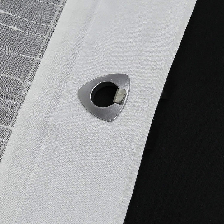 Joyswahl Voile Ösenrollo Unifarbenes Raffrollo mit schönen Längsstreifen »Ursel« Schals Fenster Gard