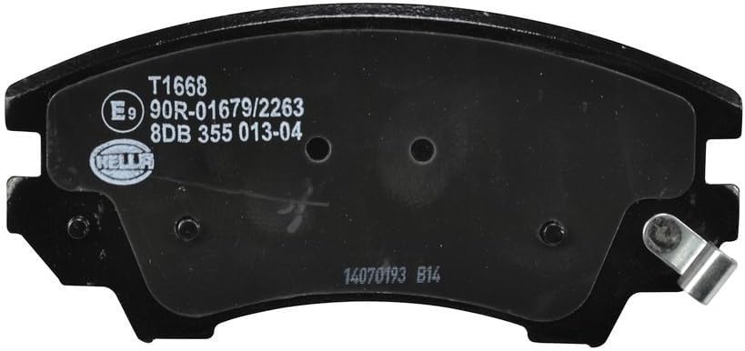 HELLA PAGID 8DB 355 013-041 Bremsbelagsatz - T1668 - Dicke/Stärke: 19.1mm - Bremssystem: Mando - mit