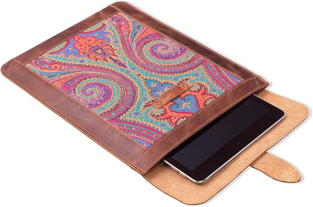 LONDO Echtleder-Ärmeltasche für Ipad - Small Braun Small, Braun Small