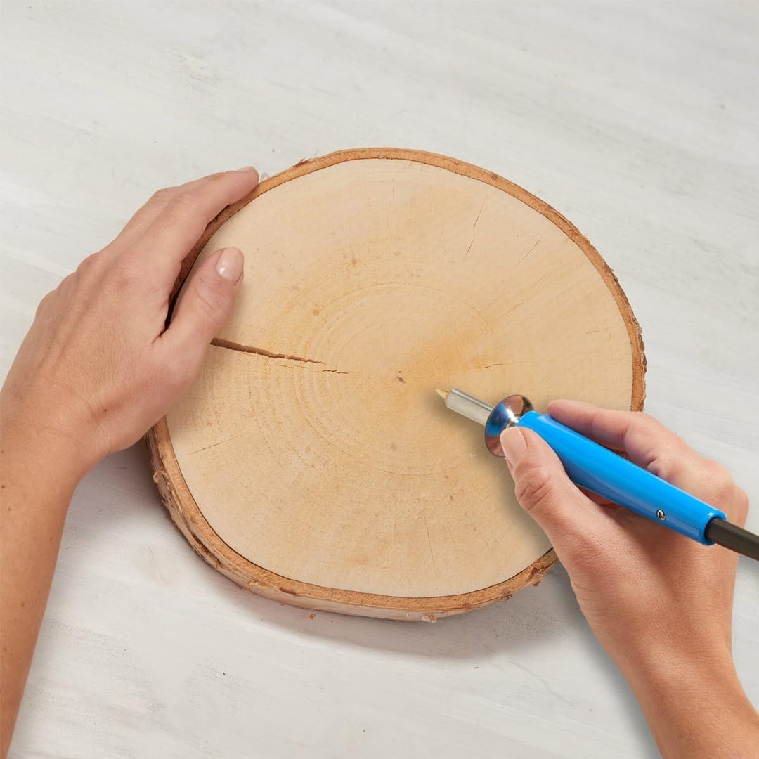 Grosse Holzscheiben zum Basteln oder Dekorieren - 3 Stück naturbelassene Baumscheiben ca. 20 cm (18