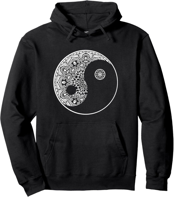 Yin Yang Symbol I Mandala Yogakunst Pullover Hoodie