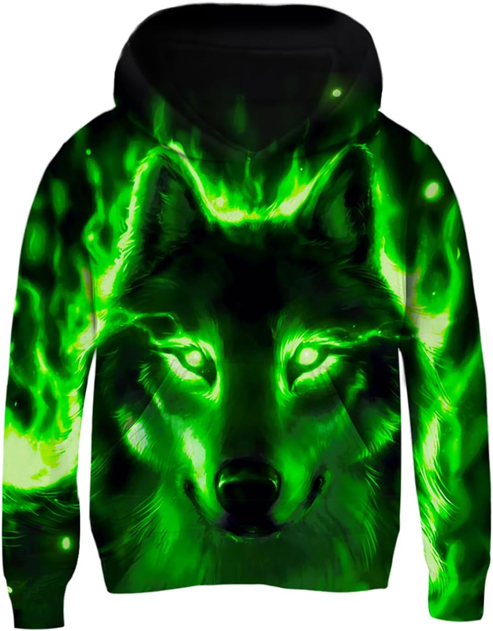Fanient Pullover Jungen Mädchen 3D Print Fleece Hoodie Kinder Hooded Sweatshirt with Kangaroo Pocket
