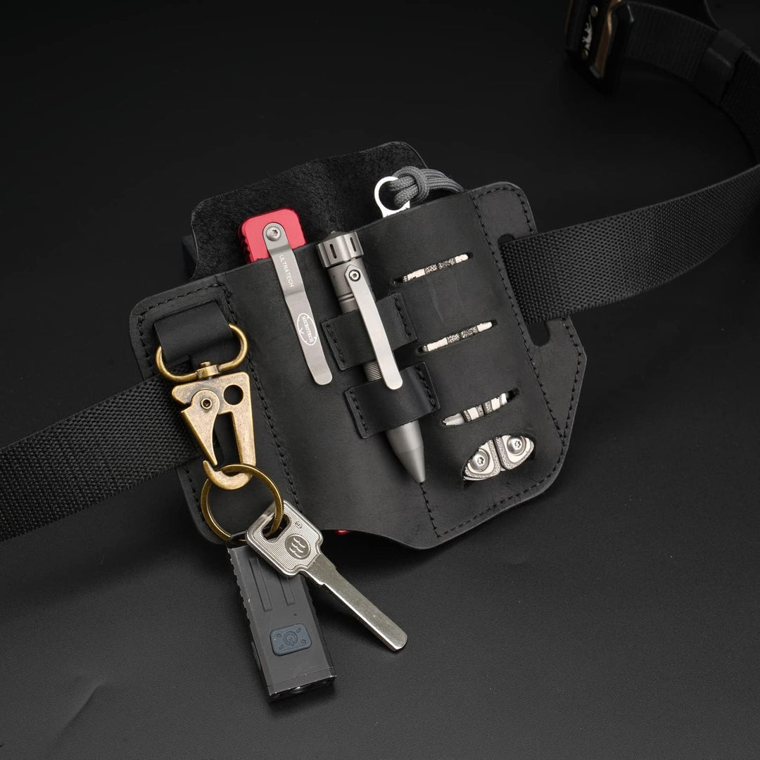 VIPERADE PJ13 Plus Leder EDC lederscheide Tasche Organizer Leder Taktischer Multitool Halter Leder T