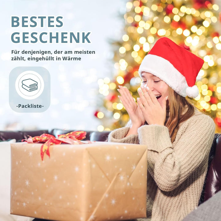 Kuscheldecke 100x160 cm, Kaninchen Plüsch Decke, Super Soft Wohndecke Dick 1000GSM Couchdecke Warme