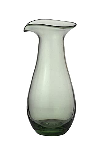 CRISTALICA Dekanter Thüringer Waldglas grün 1200ml Kanne Karaffe Krug Wein Wasser Handmade