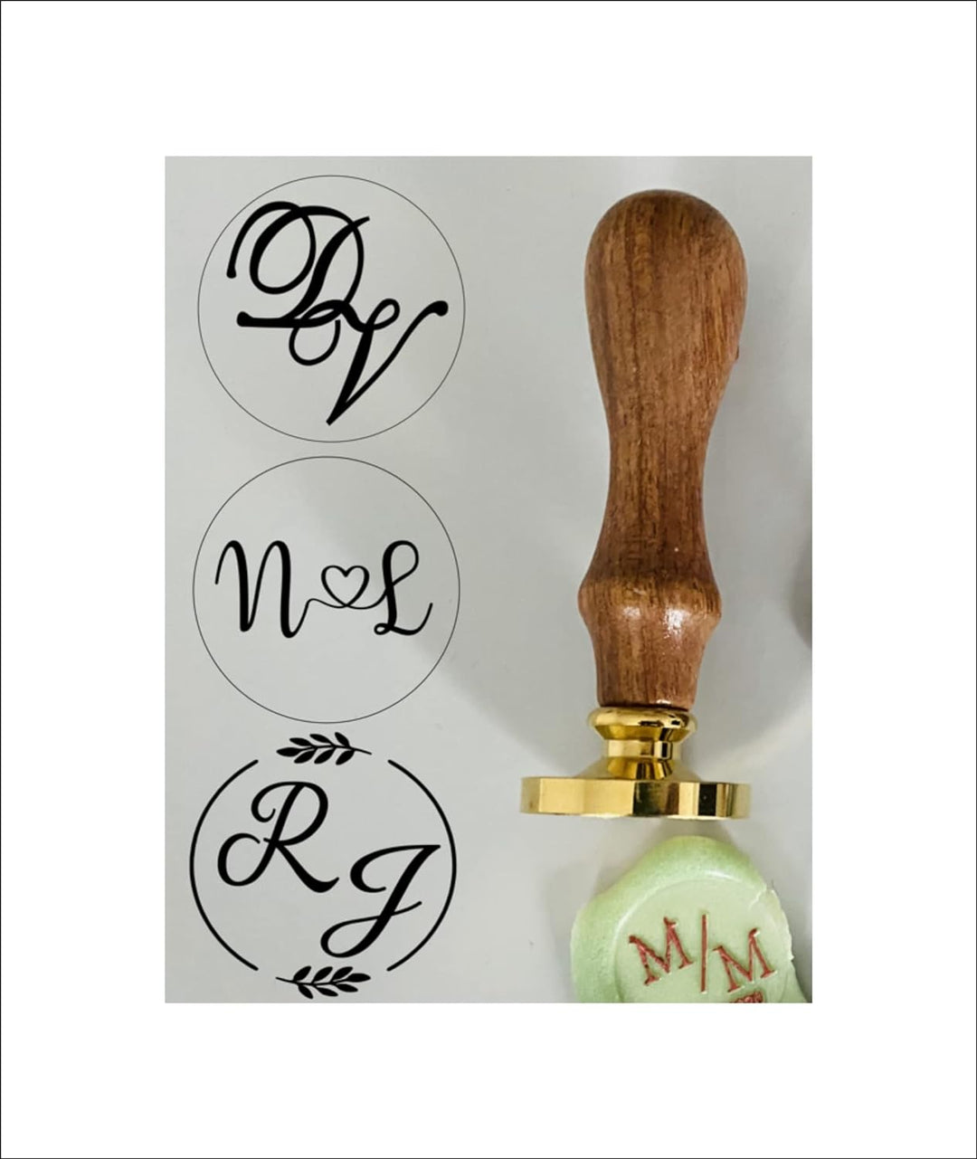 Siegel mit eigenem Logo, personalisiertes Siegel, Hochzeit, Einladungskarten stempeln, save the date