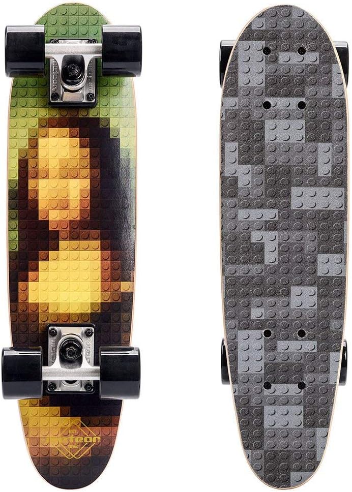 meteor Holz Skateboard Kinder - Mini Cruiser Kickboard - Skateboard mädchen Rollen Board - hohe Qual