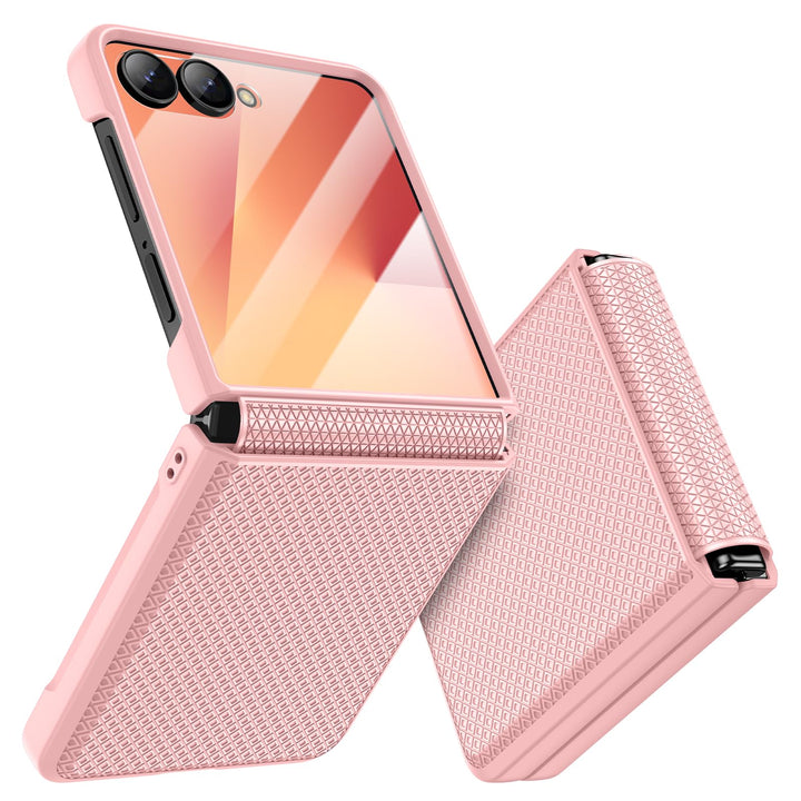 Doeshine für Samsung Galaxy Z Flip 7 Hülle [Not für Flip 7FE] mit Scharnierschutz & Displayschutzfol