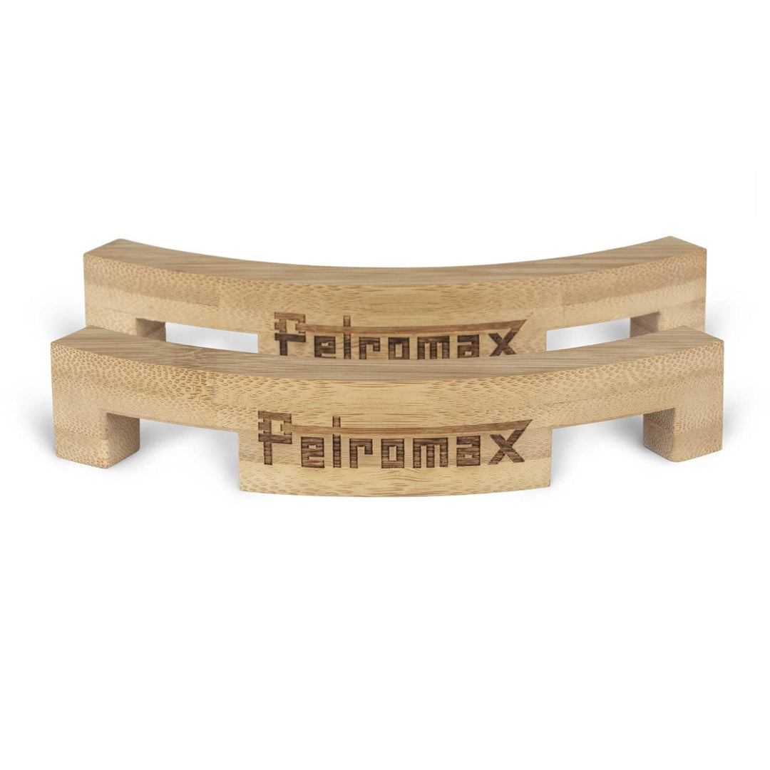 Petromax Deckel-Abstandshalter für Feuertöpfe (2 Stk.) – Bambus-Abstandshalter für optimale Belüftun