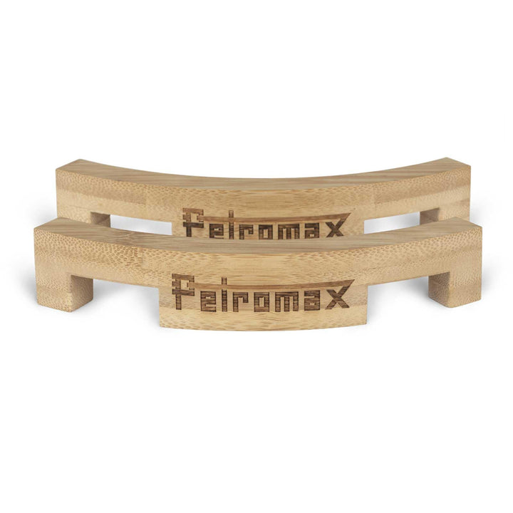 Petromax Deckel-Abstandshalter für Feuertöpfe (2 Stk.) – Bambus-Abstandshalter für optimale Belüftun
