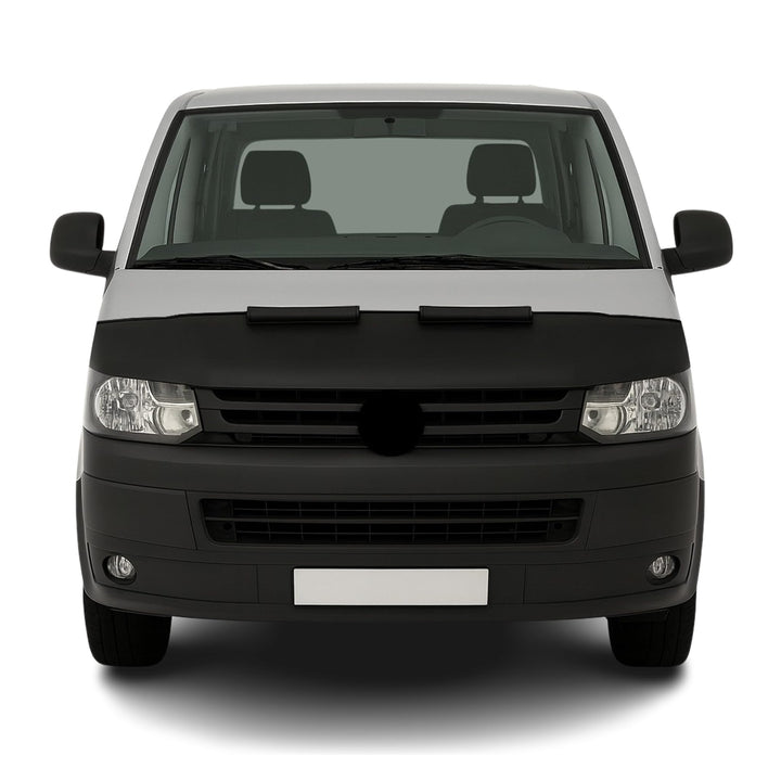 Haubenbra Steinschlagschutz kompatibel mit VW Transporter T5 2003-2010 Schwarz Halb Schwarz / Halb T