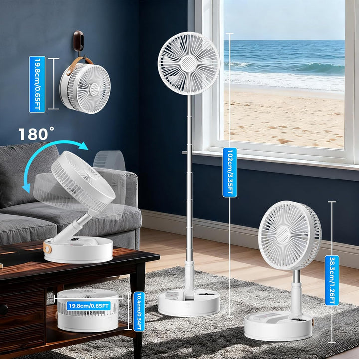 Marchpower leise Standventilator mit Fernbedienung Timing-Funktion 4 Geschwindigkeitsstufen Automati