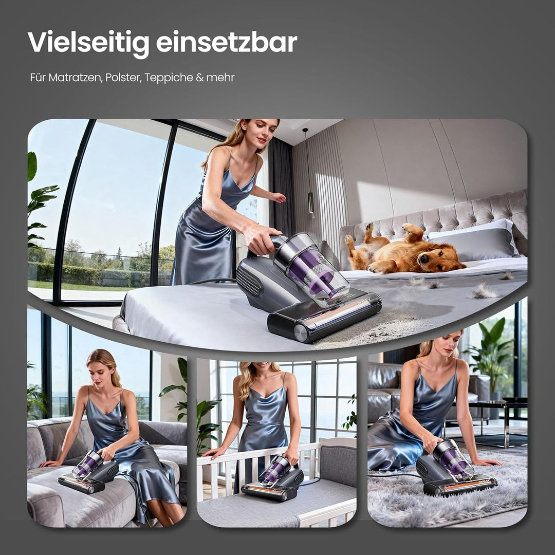 Jimmy BX8 Milbensauger für Matratzen mit UV-Licht & 65℃ Heissluft | Staubsensor, Negativ-Ionen-Funkt