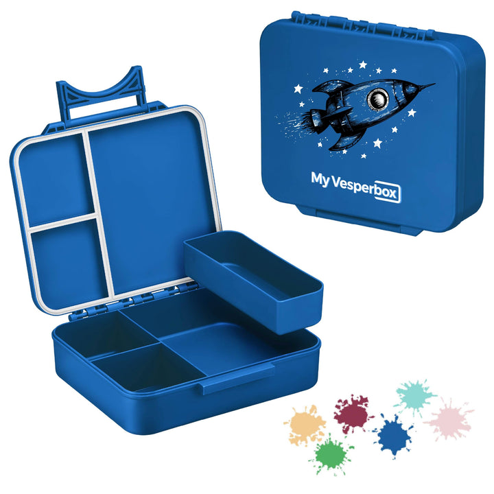 My Vesperbox® Brotdose für Kinder mit Fächern Liv [MADE IN GERMANY] - Lunchbox mit Trennfächern - Be