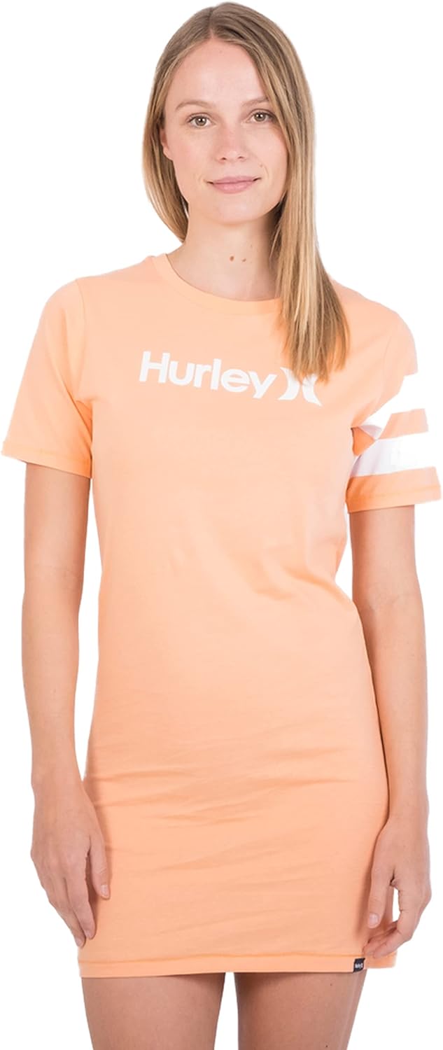 Hurley Damen W Oceancare O&o Tee Dress Lässiges Kleid XS Korallenriff, XS Korallenriff
