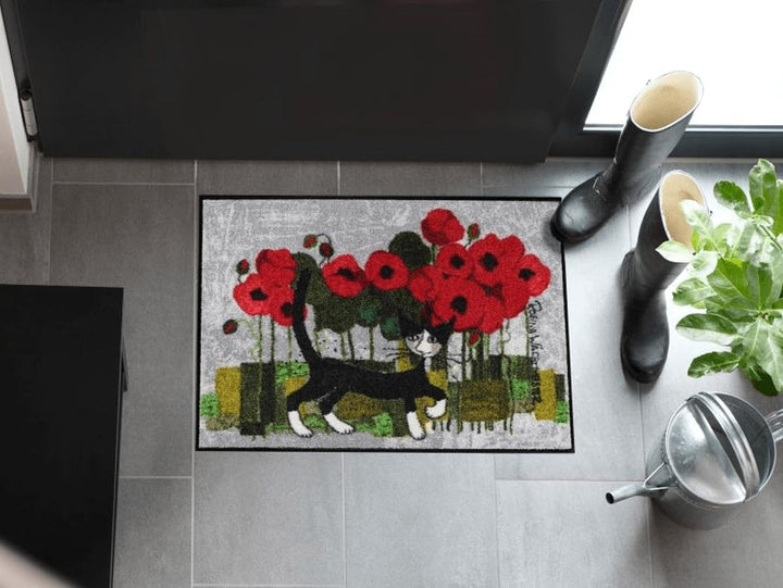 Salonloewe Rosina Wachtmeister Fussmatte Lifestyle Poppywalk 50x75 cm Eingangs-Matte Fussabtreter Ka