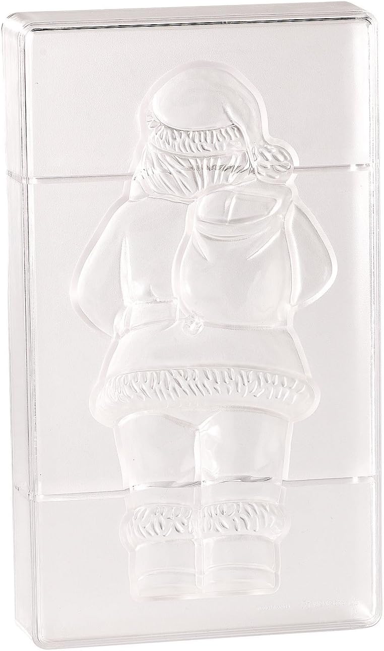 Rosenstein & Söhne 3D Schokoladenformen: 3D Schokoladen-Gussformen-Set XL-Weihnachtsmann (Giessform,