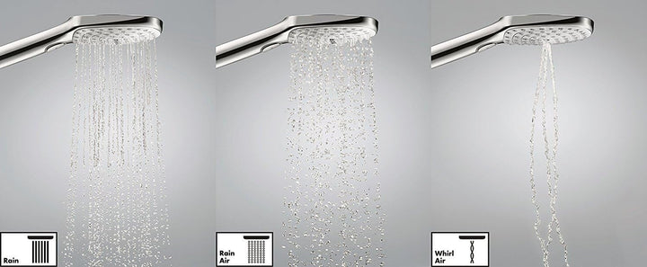 hansgrohe Raindance Select S 300 Duschsystem (3 Strahlarten) Chrom Chrom Kopfbrause mit 1 Strahlart