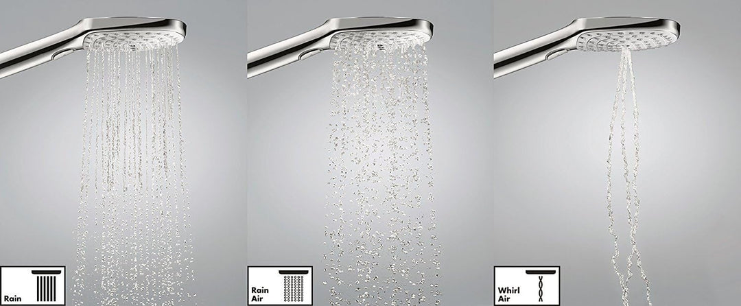 hansgrohe Raindance Select S 120 Duschset 0,90m, 3 Strahlarten, Weiss/Chrom 0,90m Set 3 Strahlarten