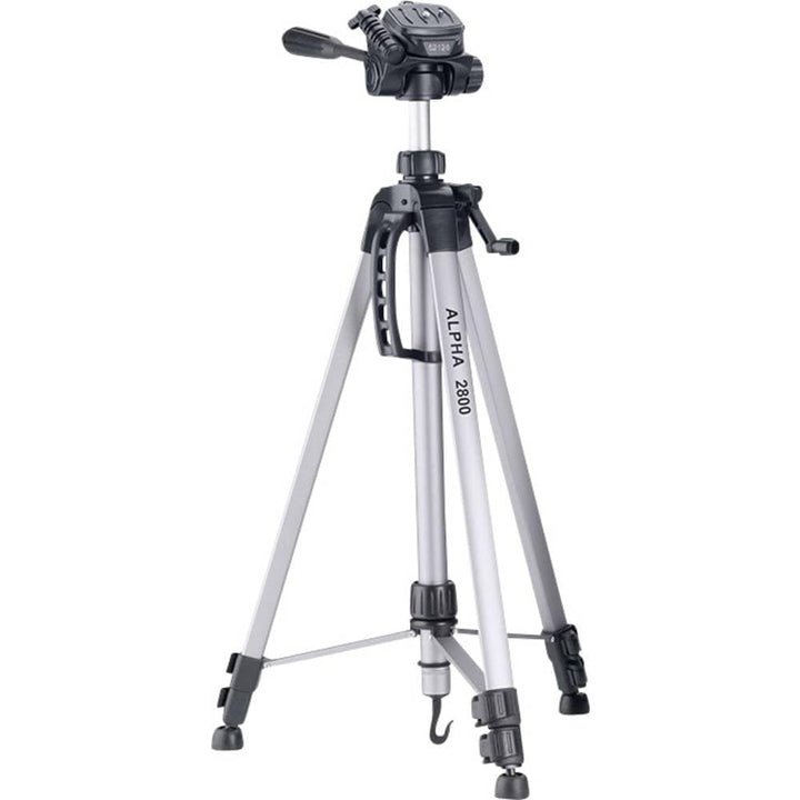 CULLMANN - 52128 - Alpha 2800 Stativ (Auszugshöhe 184,5 cm, Packmass 70 cm, mit 3-Wege-Kopf, max. Tr