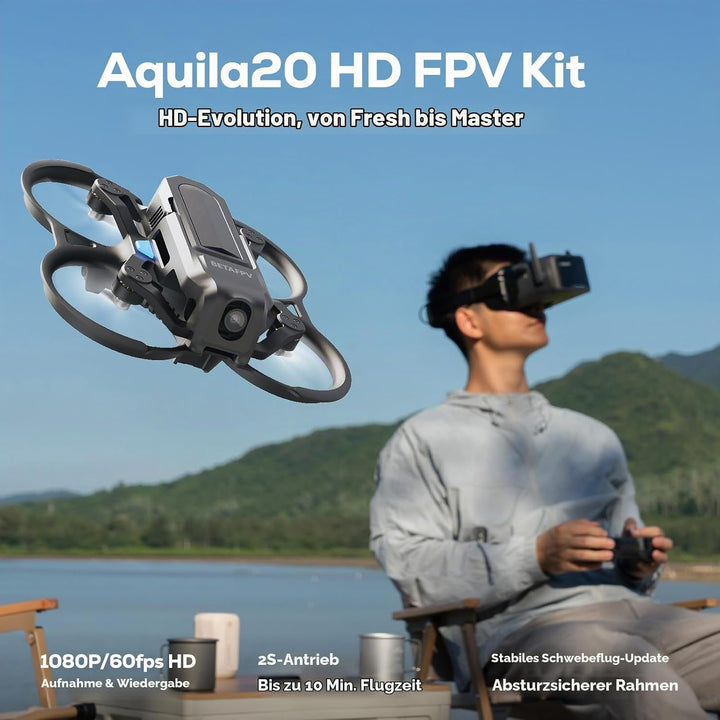 BETAFPV Aquila20 HD FPV Kit mit 1080P Kamera, Höhenhaltung, DVR Funktion, Integriertem P1 HD Digital